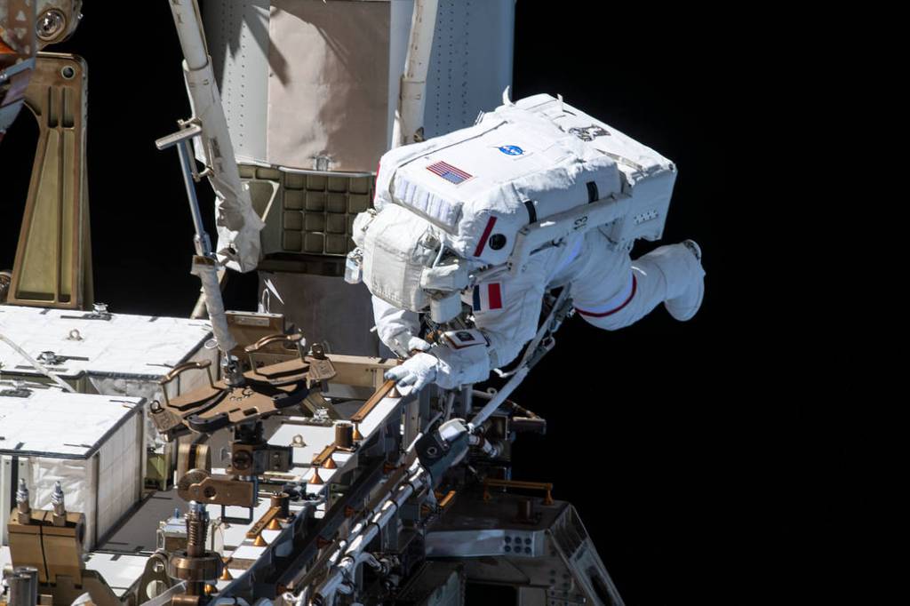 Spacewalker Thomas Pesquet of ESA