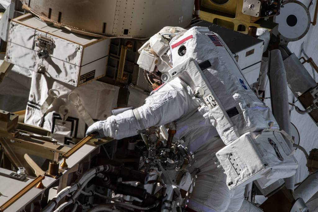 Spacewalker Thomas Pesquet of ESA