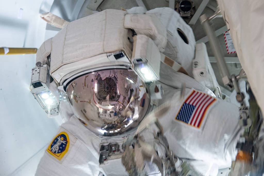 NASA spacewalker Shane Kimbrough in the U.S. Quest airlock