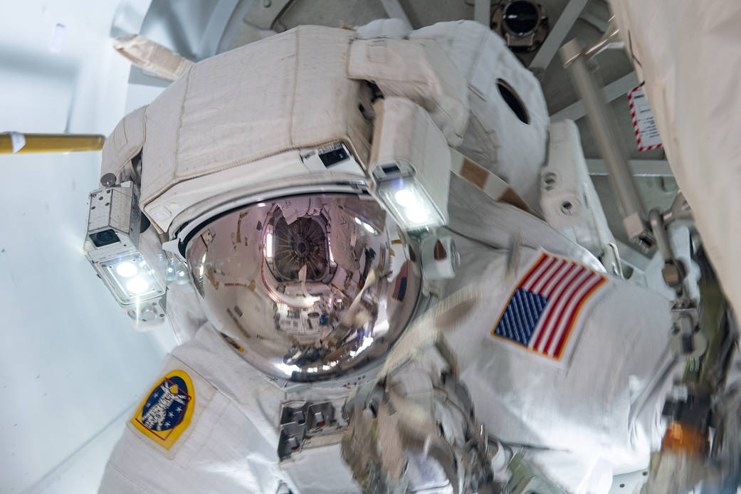 NASA spacewalker Shane Kimbrough in the U.S. Quest airlock