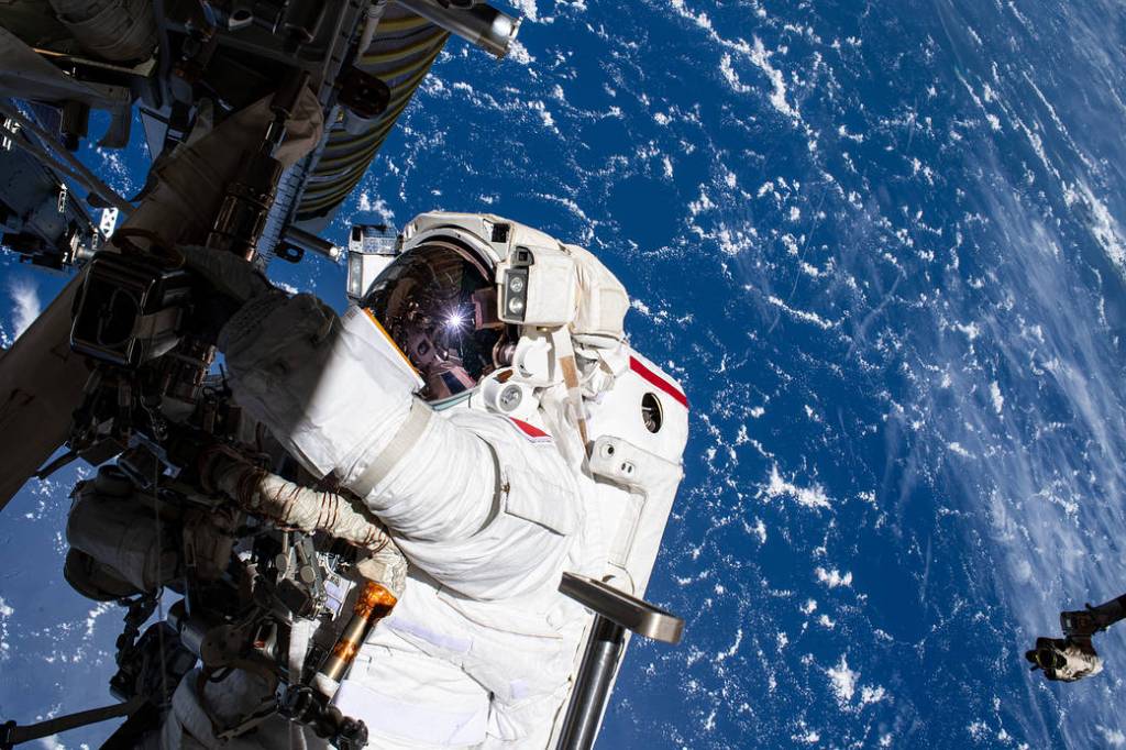 Spacewalker Thomas Pesquet of ESA