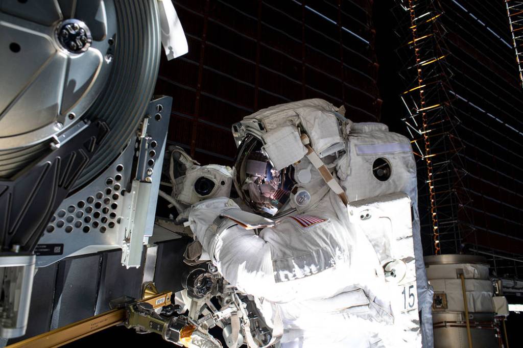 Spacewalker Shane Kimbrough of NASA