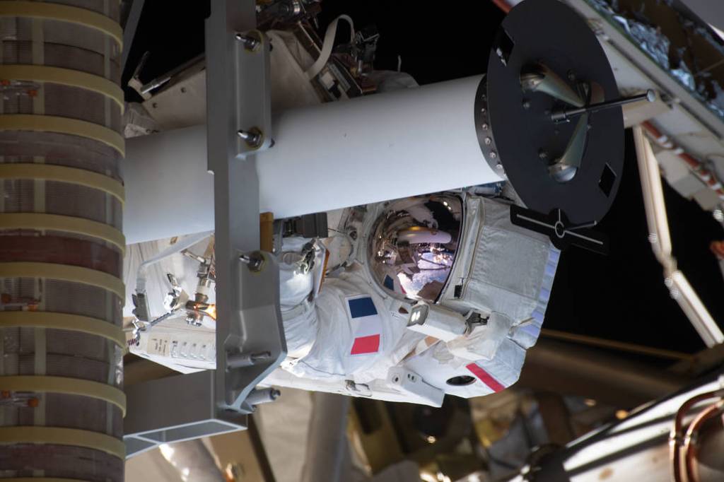 Spacewalker Thomas Pesquet of ESA