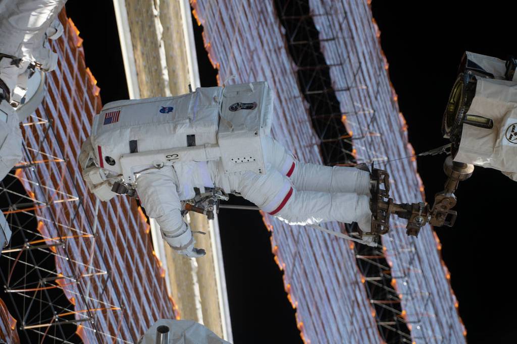 Spacewalker Thomas Pesquet of ESA
