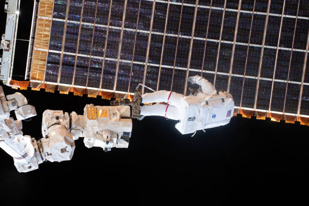 Spacewalker Thomas Pesquet of ESA
