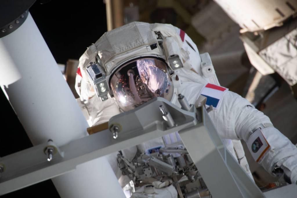 Spacewalker Thomas Pesquet of ESA