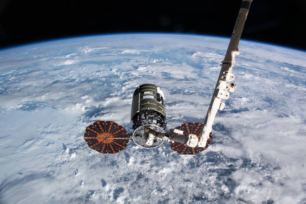 Cygnus is pictured shortly after it was captured