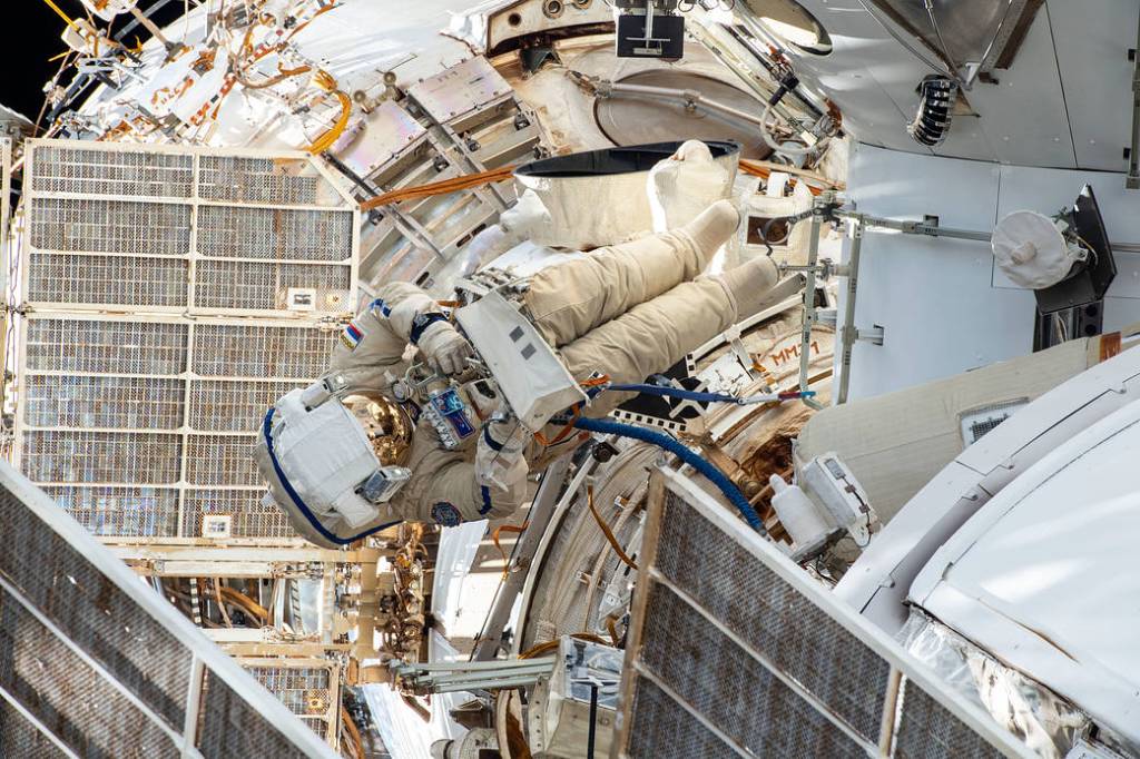 Russian spacewalker Pyotr Dubrov