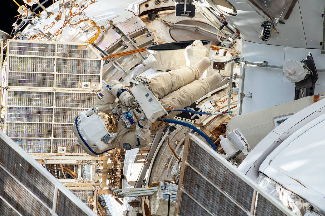 Russian spacewalker Pyotr Dubrov