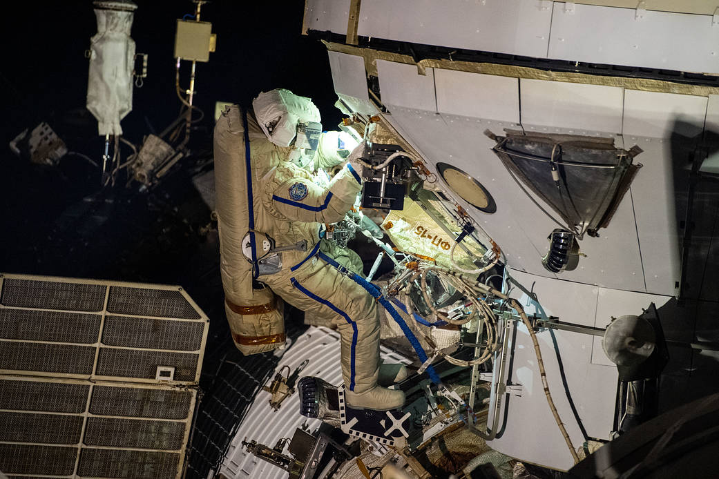 Russian spacewalker Pyotr Dubrov