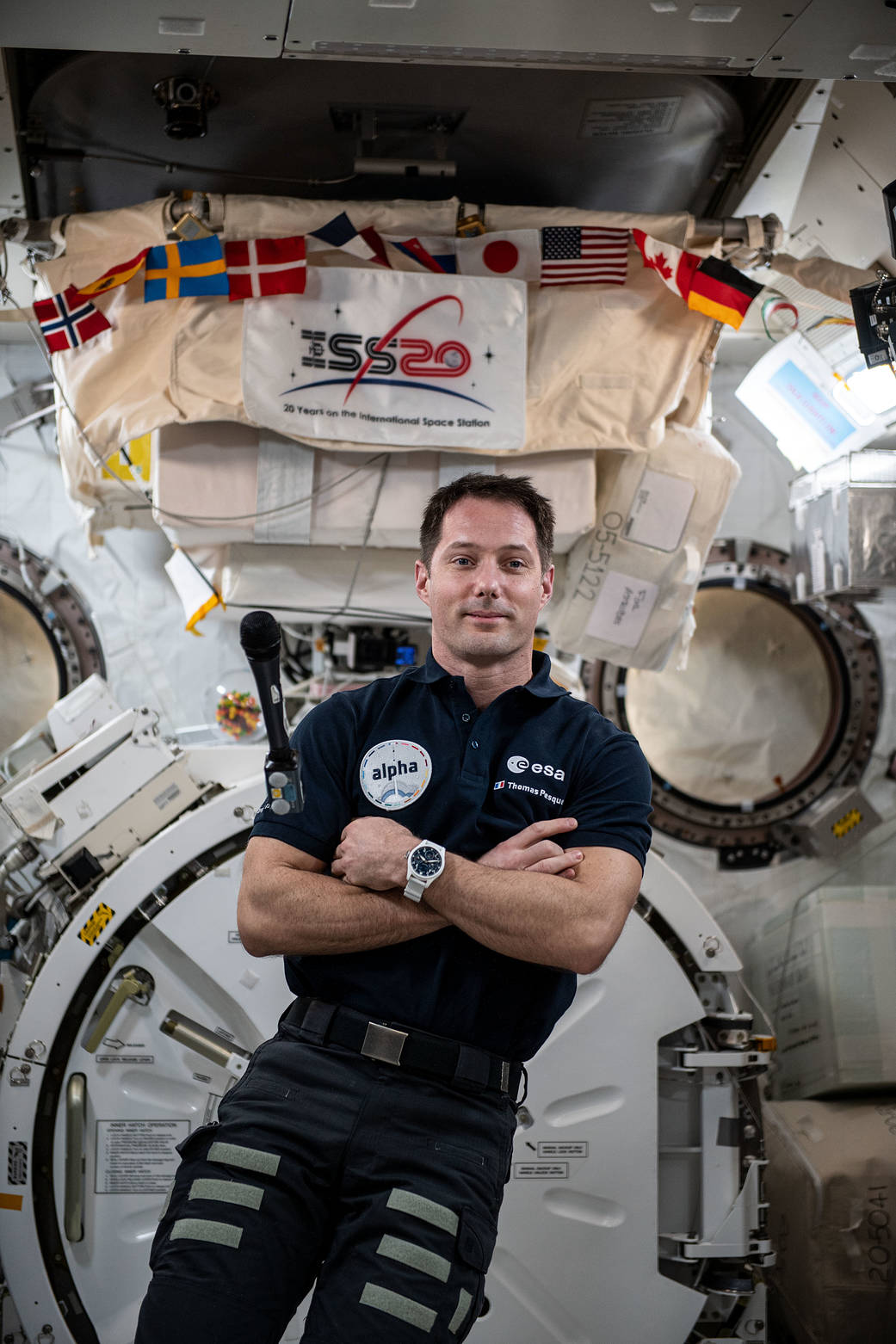 Astronaut Thomas Pesquet is pictured during a public affairs event