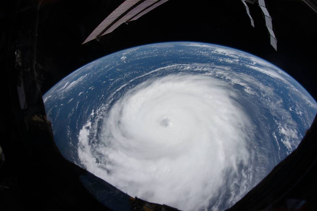 Hurricane Sam churns in the Atlantic Ocean