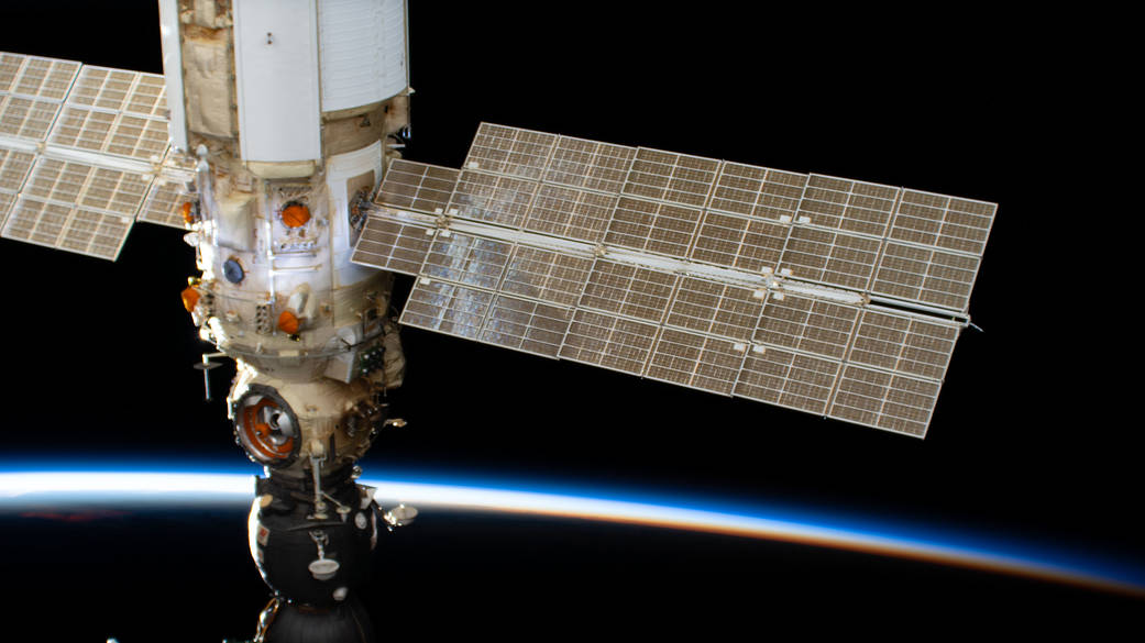 Nauka and Soyuz MS-18 crew ship