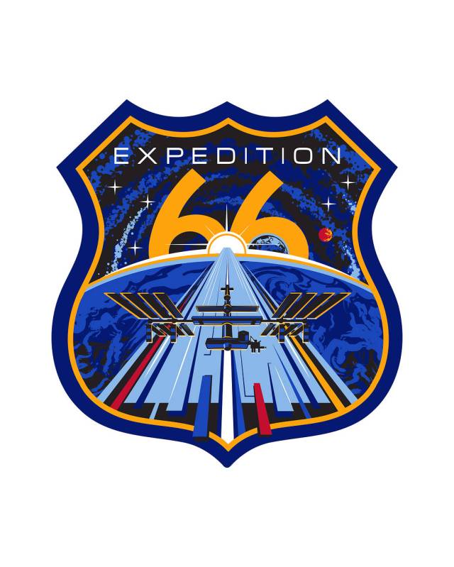The official insignia of the Expedition 66 mission