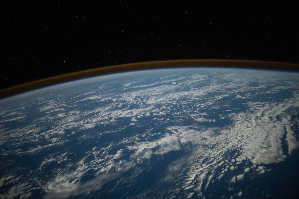 The airglow blankets the Earth’s horizon
