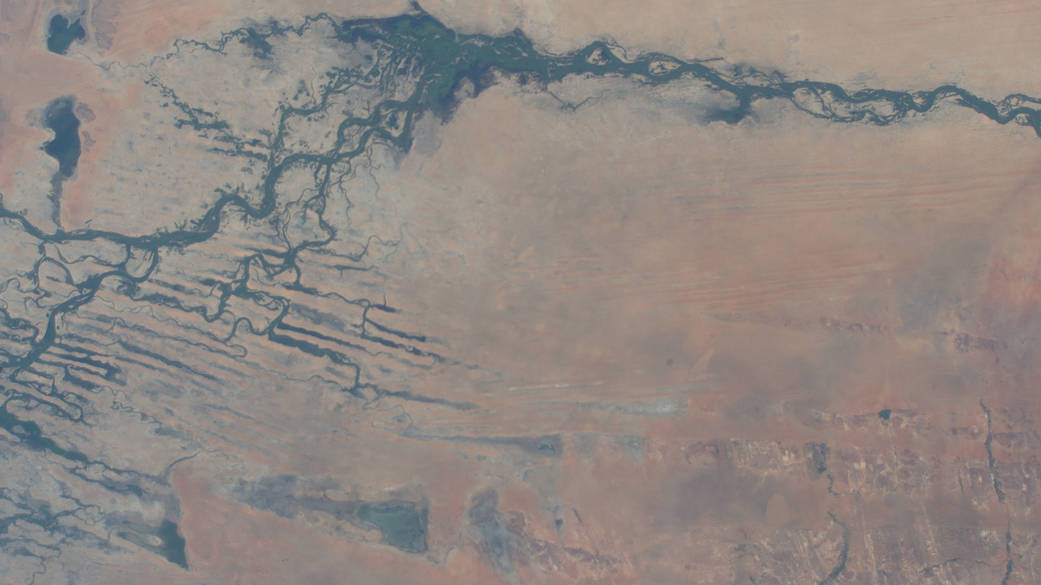 The Niger River in the African nation of Mali