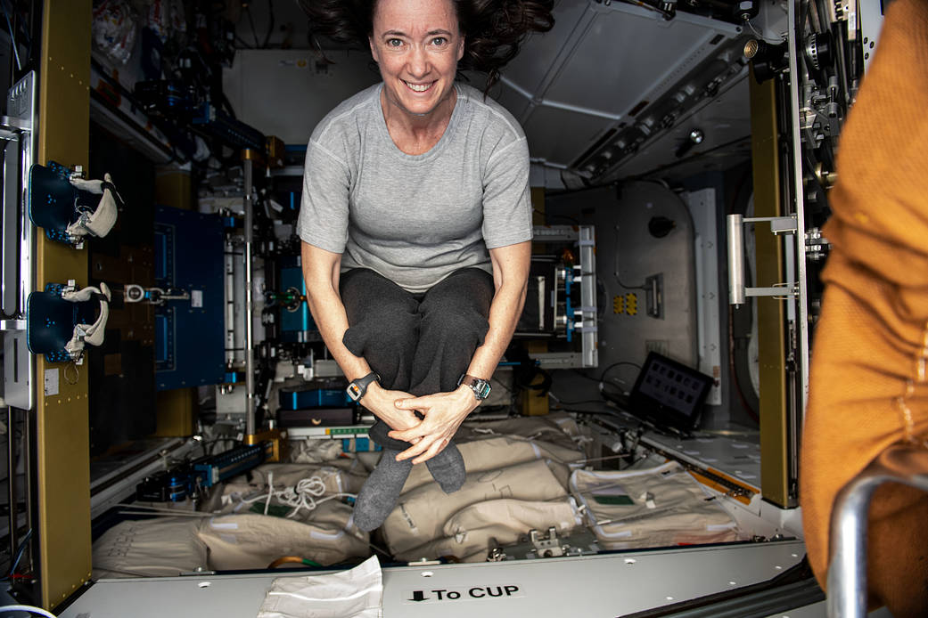 Astronaut Megan McArthur is inside the Tranquility module