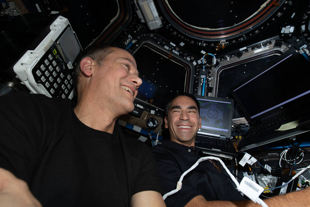Expedition 66 Flight Engineers Thomas Marshburn and Raja Chari