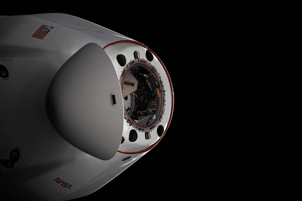 The pressurized capsule of the SpaceX Cargo Dragon