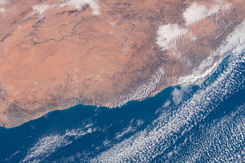 The northwest coast of the African nation of Libya