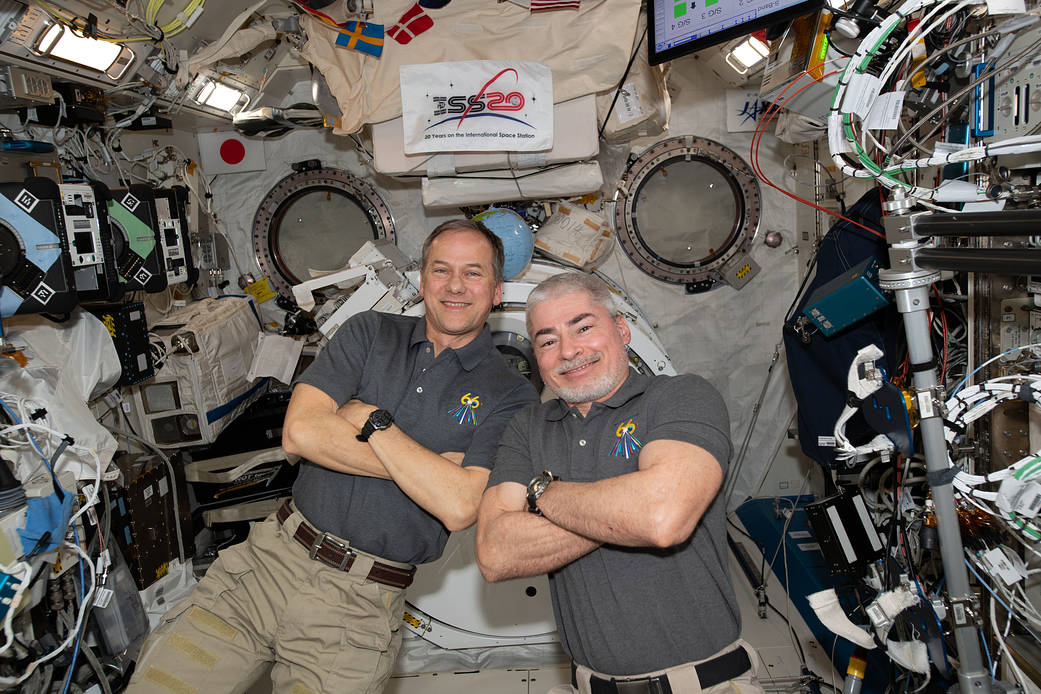 NASA astronauts Thomas Marshburn and Mark Vande Hei