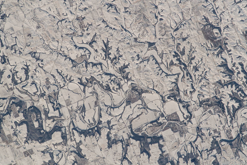 The snow and ice-covered state of Minnesota