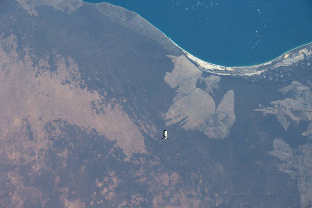 Cygnus approaches the International Space Station