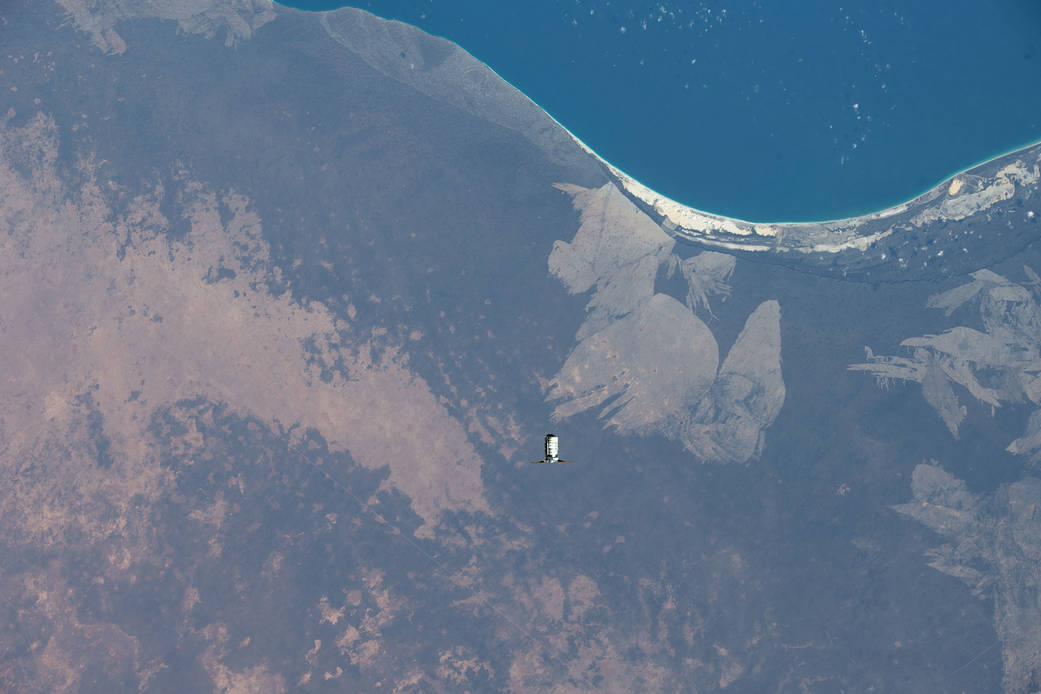 Cygnus approaches the International Space Station