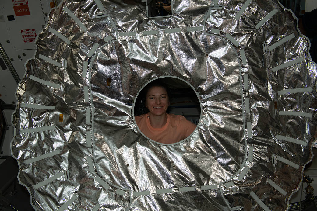 NASA astronaut and Expedition 66 Flight Engineer Kayla Barron