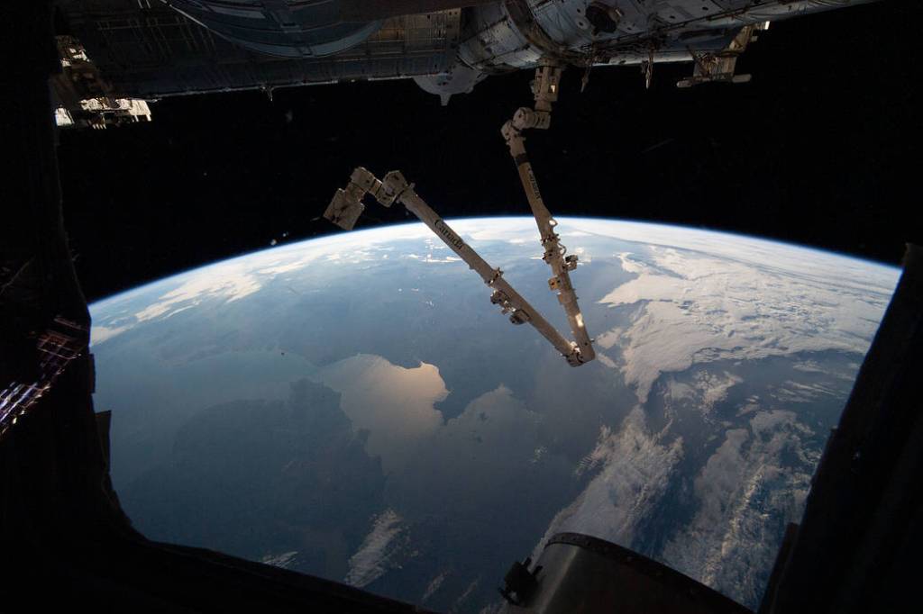 The 57.7-foot-long Canadarm2 robotic arm