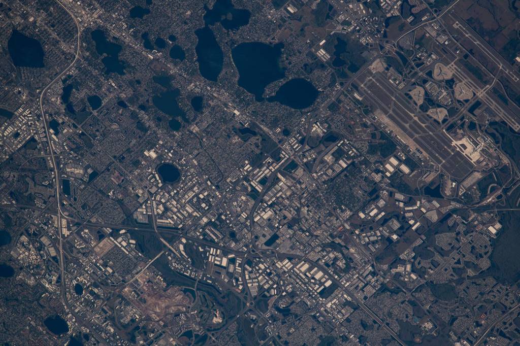 Orlando, Florida, pictured from the space station