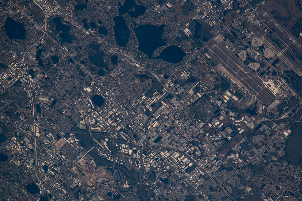 Orlando, Florida, pictured from the space station