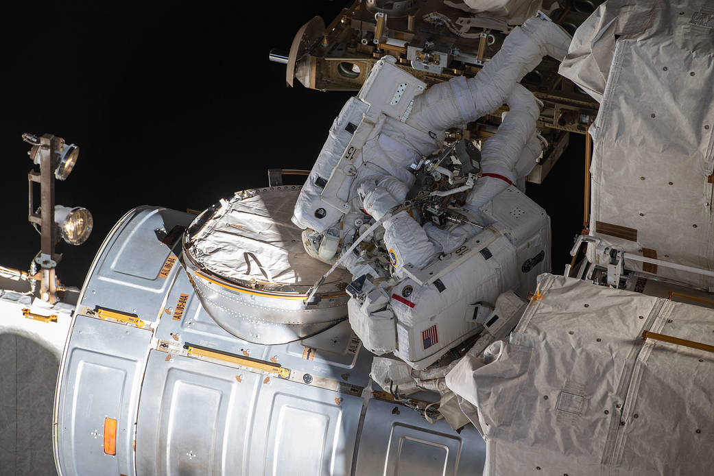 Spacewalkers Raja Chari and Matthias Maurer