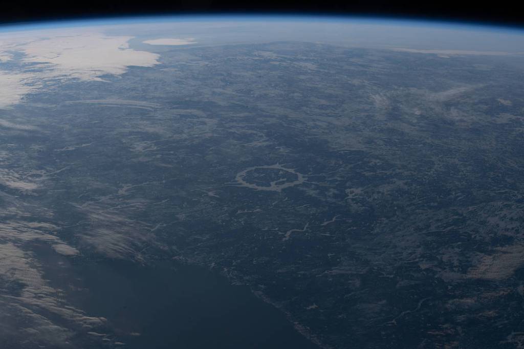 The Manicouagan Crater in Quebec, Canada