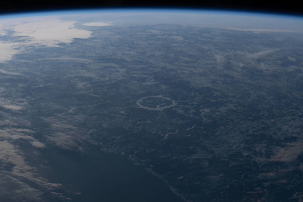 The Manicouagan Crater in Quebec, Canada