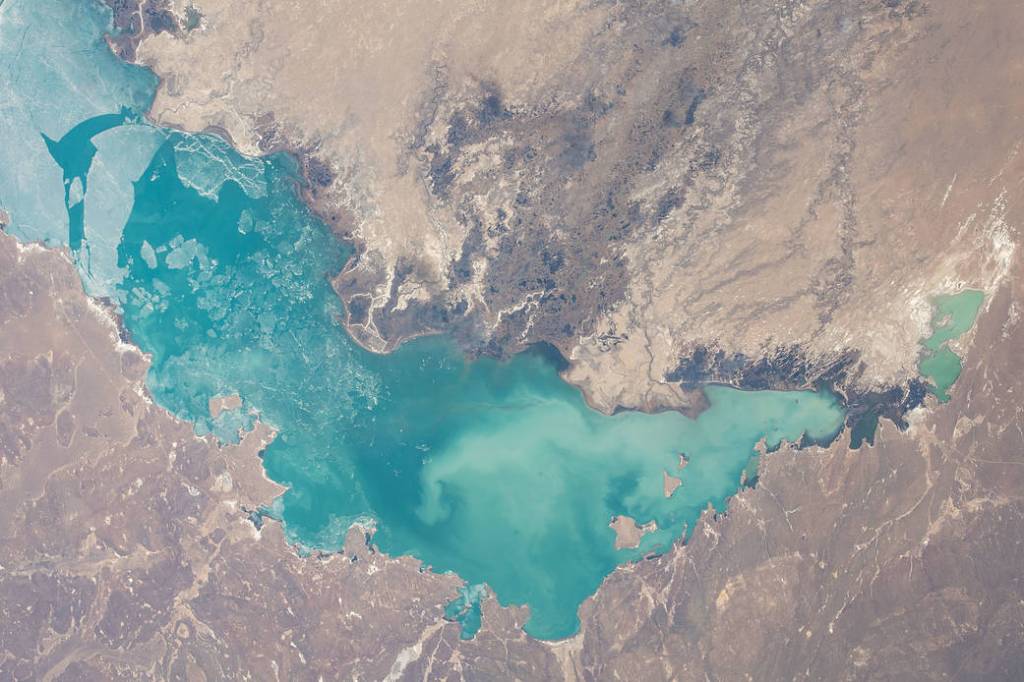 Lake Baikhash in Kazakhstan