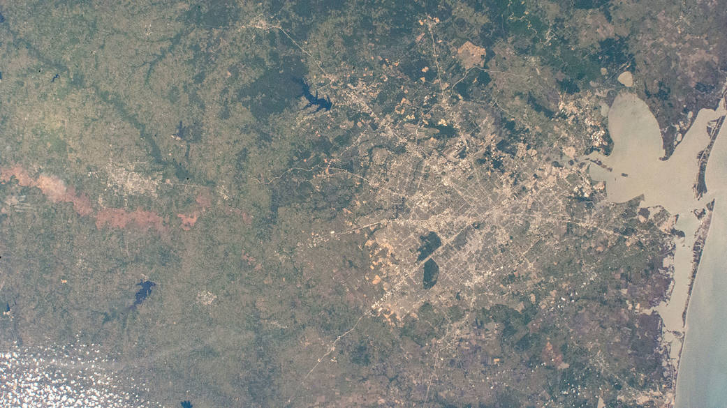 Houston, Texas and its surrounding suburbs