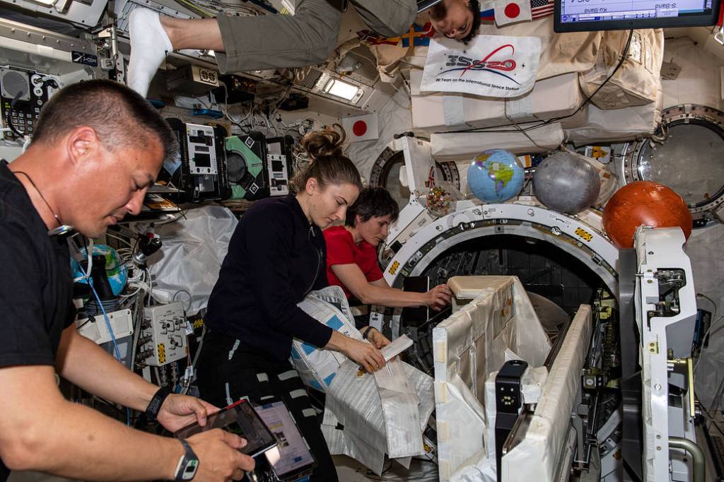 Expedition 67 Flight Engineers check out space station systems