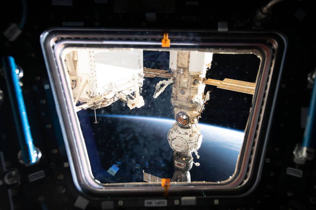 The Nauka and Prichal modules and the Soyuz MS-21 crew ship