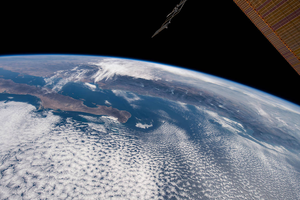 The southern tip of Baja California and the western coast of Mexico