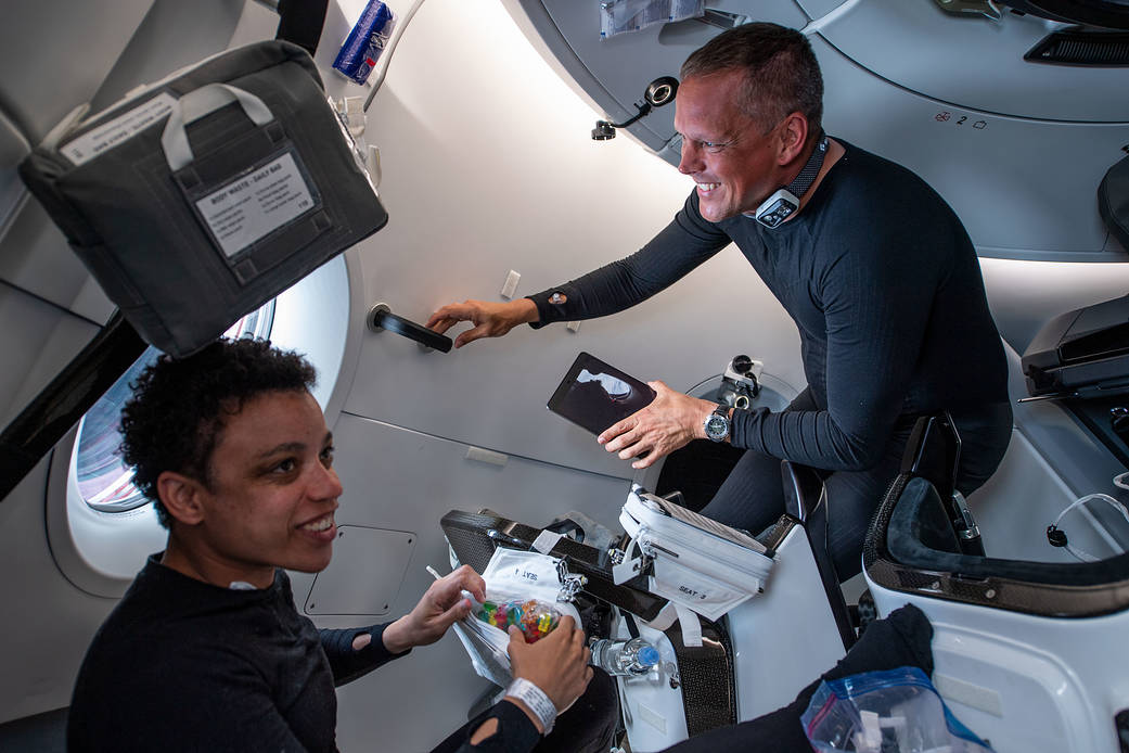 NASA astronauts Jessica Watkins and Bob Hines