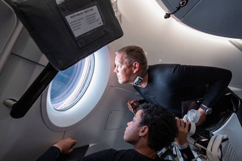 NASA astronauts Jessica Watkins and Bob Hines