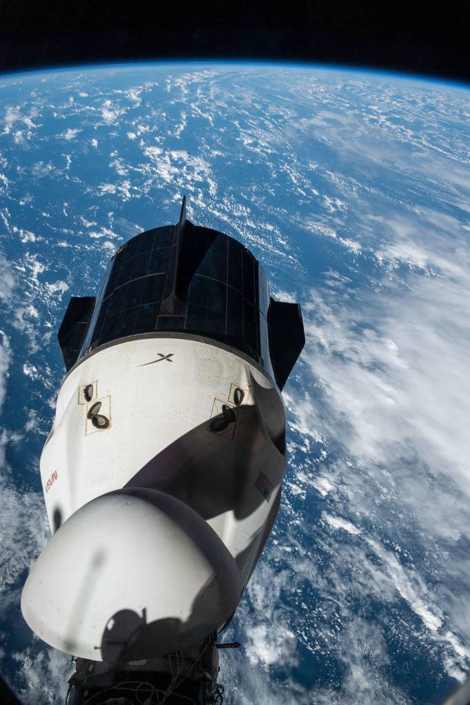 The SpaceX Dragon Endurance crew ship docked to the Harmony module