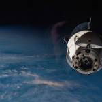 The SpaceX Dragon Endurance crew ship backs away from the station