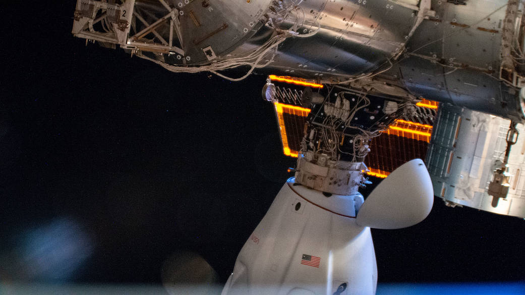 The SpaceX Dragon Freedom crew ship docked to the Harmony module