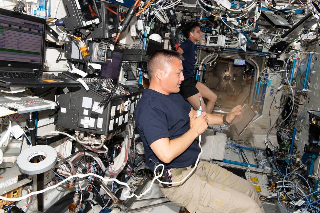NASA astronauts Kjell Lindgren and Jessica Watkins