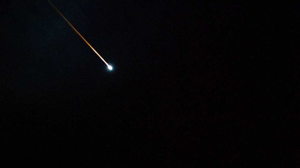 The ISS Progress 79 resupply ship reenters Earth's atmosphere
