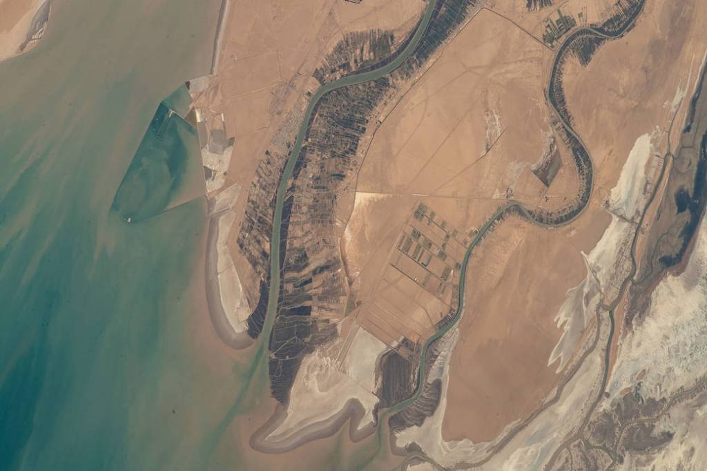 The Arvand Roud and the Bahmanshir River on the Persian Gulf coast