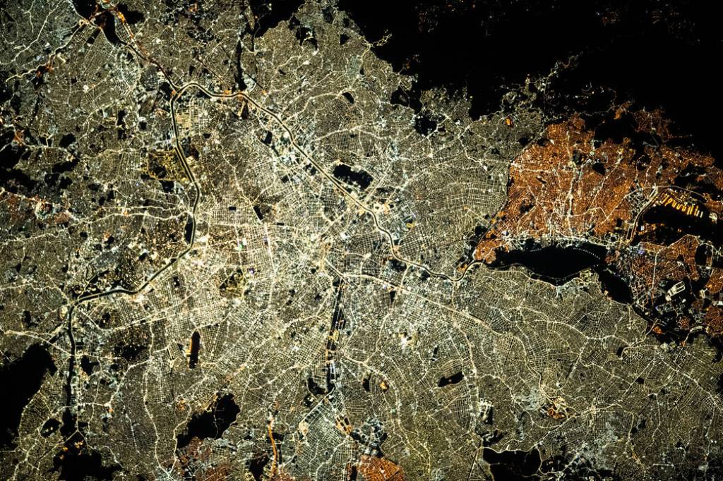 City lights of São Paulo, Brazil