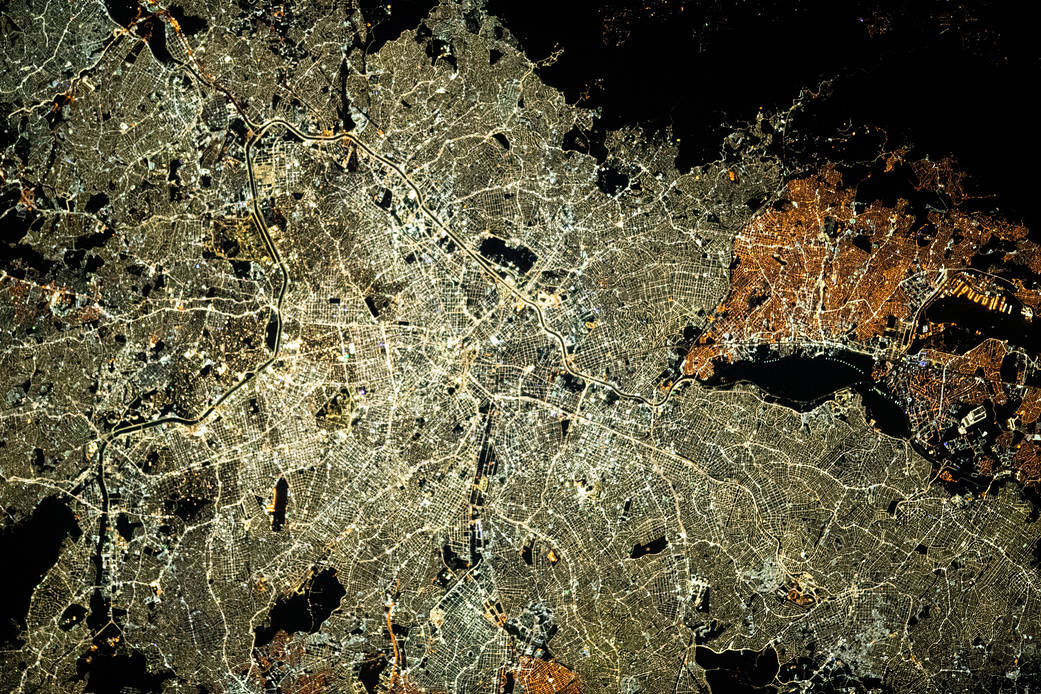 City lights of São Paulo, Brazil